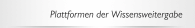 Plattformen der Wissensweitergabe